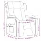 Preview: Massagesessel Dunkelbraun Stoff