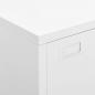 Preview: Lagerschrank Industrial Weiß 75x40x115 cm Metall
