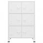 Preview: Lagerschrank Industrial Weiß 75x40x115 cm Metall