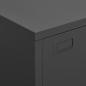 Preview: Lagerschrank Industrial Anthrazit 75x40x115 cm Metall