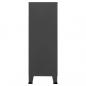 Preview: Lagerschrank Industrial Anthrazit 75x40x115 cm Metall