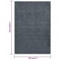 Preview: Teppich Kurzflor 160x230 cm Anthrazit