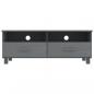 Preview: TV-Schrank HAMAR Dunkelgrau 106x40x40 cm Massivholz Kiefer
