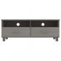 Preview: TV-Schrank HAMAR Hellgrau 106x40x40 cm Massivholz Kiefer