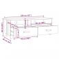 Preview: TV-Schrank HAMAR Hellgrau 106x40x40 cm Massivholz Kiefer