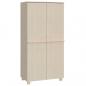 Preview: Kleiderschrank HAMAR Honigbraun 89x50x180 cm Massivholz Kiefer