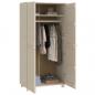 Preview: Kleiderschrank HAMAR Honigbraun 89x50x180 cm Massivholz Kiefer