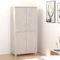 Preview: ARDEBO.de - Kleiderschrank HAMAR Weiß 89x50x180 cm Massivholz Kiefer