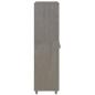 Preview: Kleiderschrank HAMAR Hellgrau 89x50x180 cm Massivholz Kiefer