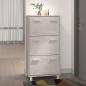 Preview: ARDEBO.de - Schuhschrank HAMAR Weiß 59,5x35x117 cm Massivholz Kiefer