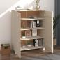 Preview: Schuhschrank HAMAR Honigbraun 85x40x108 cm Massivholz Kiefer