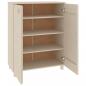 Preview: Schuhschrank HAMAR Honigbraun 85x40x108 cm Massivholz Kiefer