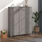 Preview: ARDEBO.de - Schuhschrank HAMAR Hellgrau 85x40x108 cm Massivholz Kiefer