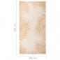 Preview: Outdoor-Teppich Flachgewebe 100x200 cm Blattmuster