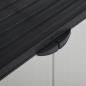 Preview: Garten-Lagerschrank mit 1 Boden Grau und Schwarz 68x40x85 cm