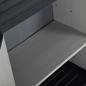 Preview: Garten-Lagerschrank mit 1 Boden Grau und Schwarz 68x40x85 cm