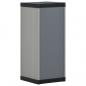 Preview: Garten-Lagerschrank mit 1 Boden Grau und Schwarz 35x40x85 cm