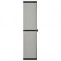 Preview: Garten-Lagerschrank mit 3 Böden Grau & Schwarz 34x40x168 cm