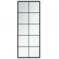 Preview: Wandspiegel Schwarz 100x40 cm Metall