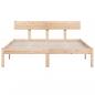 Preview: Massivholzbett Kiefer 140x190 cm