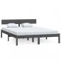 Preview: ARDEBO.de - Massivholzbett Grau Kiefer 140x190 cm