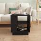 Preview: Couchtisch Schwarz 40x40x43 cm Holzwerkstoff