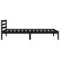 Preview: ARDEBO.de - Massivholzbett Kiefer 90x200 cm Schwarz