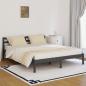 Preview: ARDEBO.de - Massivholzbett Kiefer 160x200 cm Grau