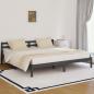 Preview: ARDEBO.de - Massivholzbett Kiefer 200x200 cm Grau