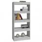 Preview: Bücherregal/Raumteiler Betongrau 60x30x135 cm Holzwerkstoff