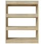 Preview: Bücherregal/Raumteiler Sonoma-Eiche 80x30x103 cm Holzwerkstoff