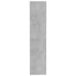 Preview: ARDEBO.de - Bücherregal/Raumteiler Betongrau 80x30x135 cm Holzwerkstoff