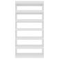 Preview: Bücherregal/Raumteiler Hochglanz-Weiß 100×30×198 cm