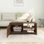 Preview: Couchtisch Braun Eichen-Optik 102x50x45 cm Holzwerkstoff
