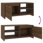 Preview: Couchtisch Braun Eichen-Optik 102x50x45 cm Holzwerkstoff