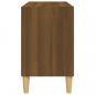 Preview: TV-Schrank mit Massivholz-Beinen Braun Eiche-Optik 69,5x30x50cm