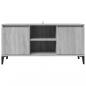 Preview: TV-Schrank mit Metallbeinen Grau Sonoma 103,5x35x50 cm