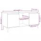 Preview: TV-Schrank mit Metallbeinen Grau Sonoma 103,5x35x50 cm