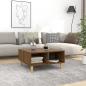 Preview: ARDEBO.de - Couchtisch Braun Eichen-Optik 60x60x30 cm Holzwerkstoff