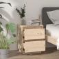 Preview: Nachttische 2 Stk. 40x35x50 cm Massivholz Kiefer