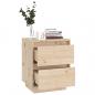 Preview: Nachttische 2 Stk. 40x35x50 cm Massivholz Kiefer