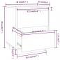 Preview: Nachttische 2 Stk. Honigbraun 40x35x50 cm Massivholz Kiefer
