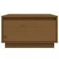Preview: Couchtisch Honigbraun 55x56x32 cm Massivholz Kiefer