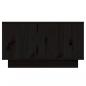 Preview: Couchtisch Schwarz 55x56x32 cm Massivholz Kiefer