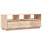 Preview: TV-Schrank 140x37x50 cm Massivholz Kiefer