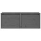 Preview: Wandschränke 2 Stk. Grau 45x30x35 cm Massivholz Kiefer