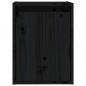 Preview: Wandschrank Schwarz 30x30x40 cm Massivholz Kiefer