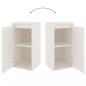 Preview: Wandschrank Weiß 30x30x60 cm Massivholz Kiefer