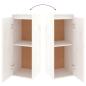 Preview: Wandschrank Weiß 30x30x80 cm Massivholz Kiefer