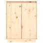 Preview: Schuhschrank 60x35x80 cm Massivholz Kiefer